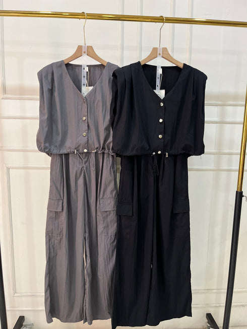 Summer Sleeves Adjustable Drawstring Tops With Trousers
